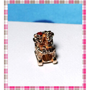 Pandora Rose Disney Mickey & Minnie Mouse Christmas Santa Sleigh Charm ALE MET